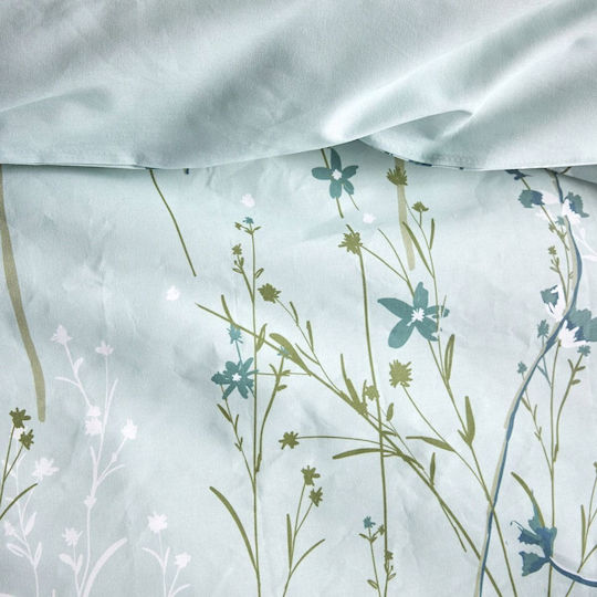 Today Bedding Комплект памучна завивка 220x240cm за голямо двойно легло с 2 калъфки за възглавници Lilies