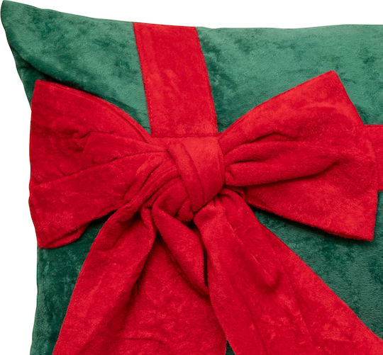 Christmas Velveteen Pillow 30x50 A-s Green Velvet Bow 208636b 30x50