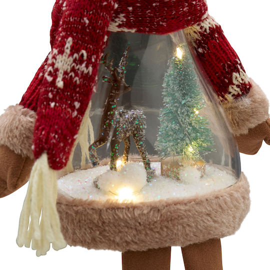 Illuminated Plastic Red Bear Decoration Illuminated Plastic Red Bear Decoration