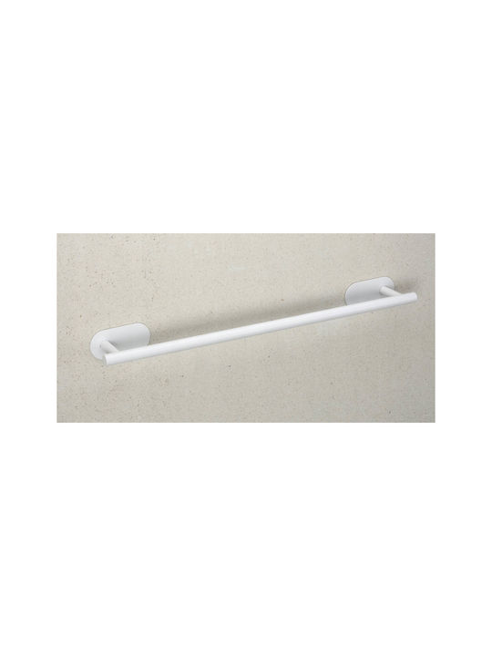 Wenko Orea Single Wall-Mounted Bathroom Rail Silver