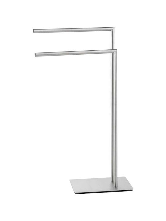 Wenko Καλόγερος Μπάνιου Διπλός ​48x80.5cm Ασημί
