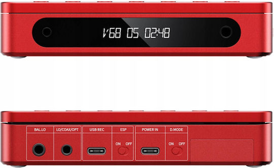 Fiio Dm13 Bt Roter Tragbarer CD-Spieler Bluetooth