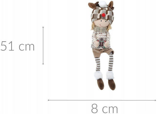 Home&Styling Collection Плюшена Коледна Декорация 51 См