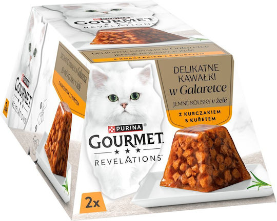 Purina Gourmet Revelations Pui În Jeleu 2x57g