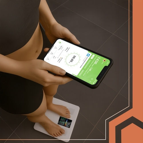 Ruhhy Smart Cantar cu Bluetooth in culoare Alb