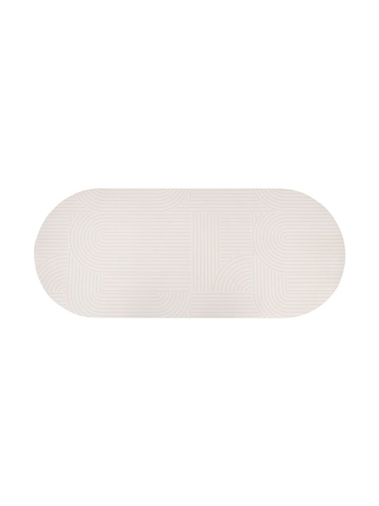 5Five Antiderapant Covoraș de Baie Rotund 206746 Ecru Φ50cm