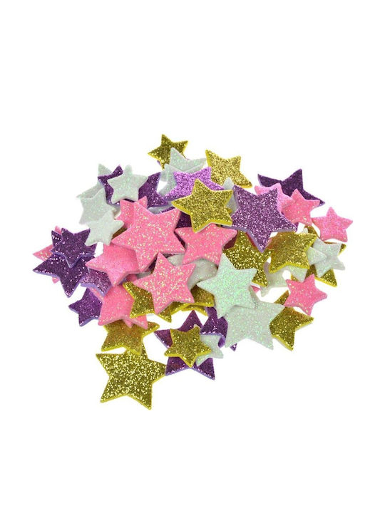 Weihnachtsaufkleber Glitzer Sterne Mix Kol Arpex