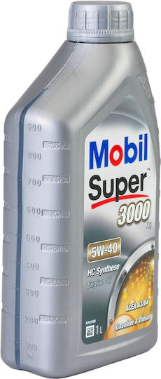 Mobil Super 3000 X1 Synthetisch,Polyester/Cotton/Leather Autopflegeöl 5W-40 1Es