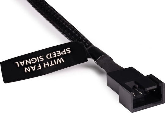 Alphacool Cablu ventilator Y-splitter 4-pin la 2x 4-pin Pwm 30cm Negru