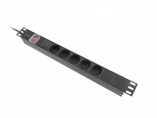 Lanberg Πολύπριζο Rack PDU-05F-0200-IEC-BK 1τμχ
