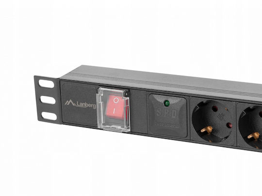 Lanberg Πολύπριζο Rack PDU-05F-0200-IEC-BK 1τμχ