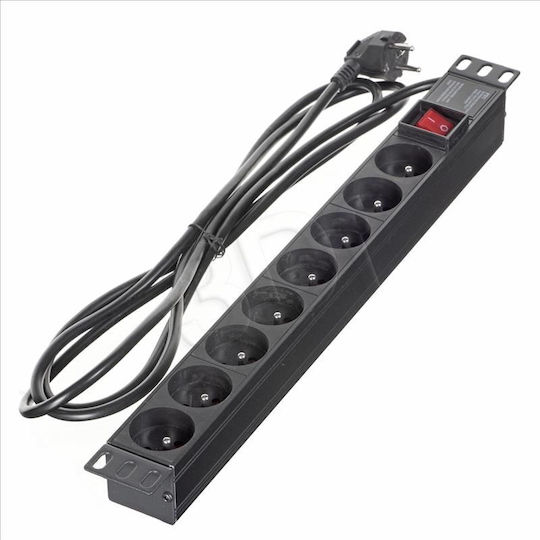 A-LAN PZ081U3M Πολύπριζο Rack PZ081U3M 1τμχ