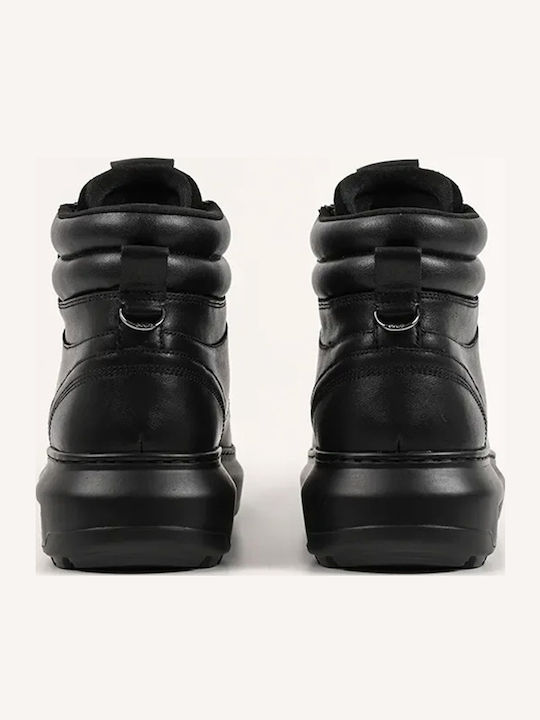 Leather Black Men's Boots