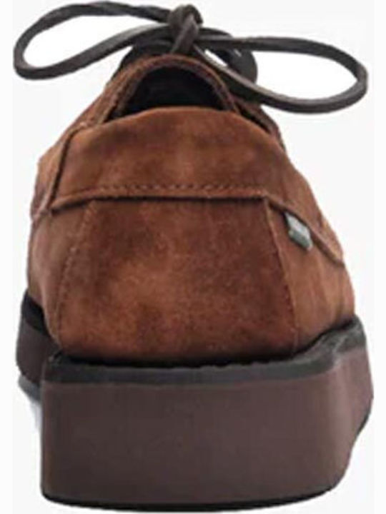 Men's Suede Boat Shoes Brown