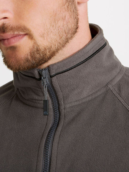 Men's Fleece Cardigan Gray
