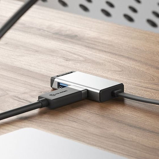 Alogic Magforce Duo 2-In-1 USB-C Docking Station με HDMI 4K PD Ασημί