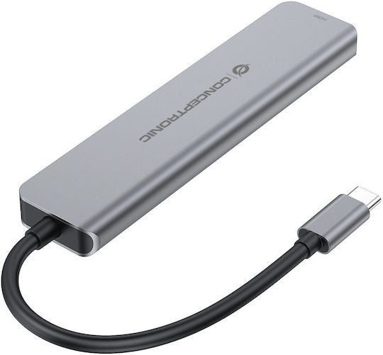 Conceptronic USB-C Docking Station με HDMI 4K PD Γκρι (DONN33G)
