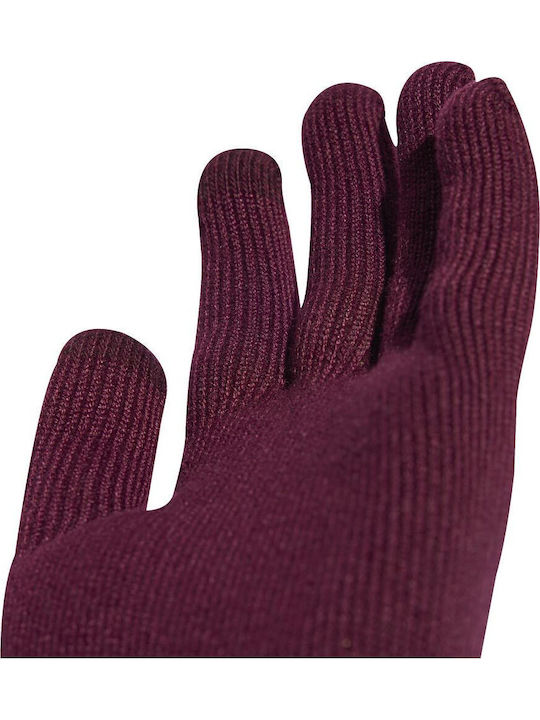 Adicolor Burgundisch Gestrickt Handschuhe Berührung