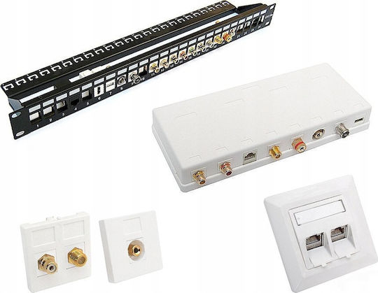 Keystone Module USB Type-A Charging Port 2.1 A Black 86506