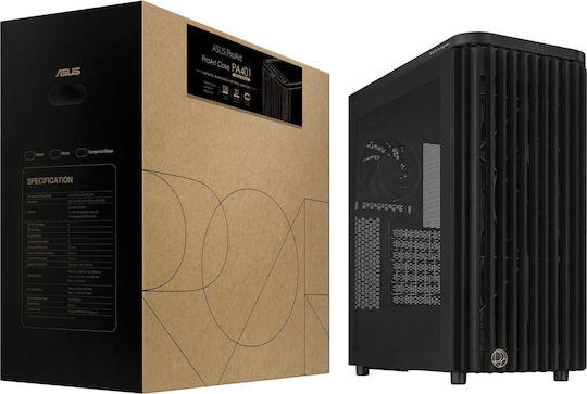 Asus ProArt PA401 Gaming Middle Tower Carcasă PC cu Deschidere Laterală Wood Edition