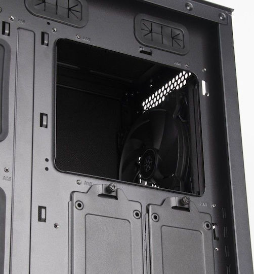 Silverstone Seta Q1 Midi Tower Κουτί Υπολογιστή Μαύρο
