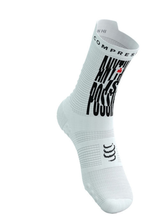 Compressport Racing Running Socks White 1 Pair