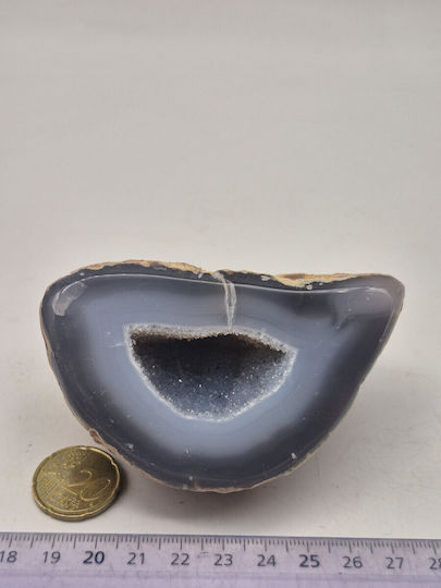Geode Of Lace Agate Quartz Crystal