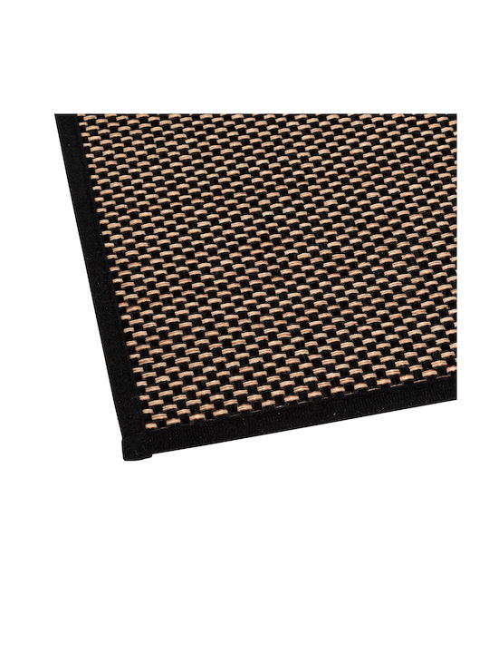 5Five Rechteckige Küchenmatte mit rutschfestem Unterlage Black 45x75εκ.