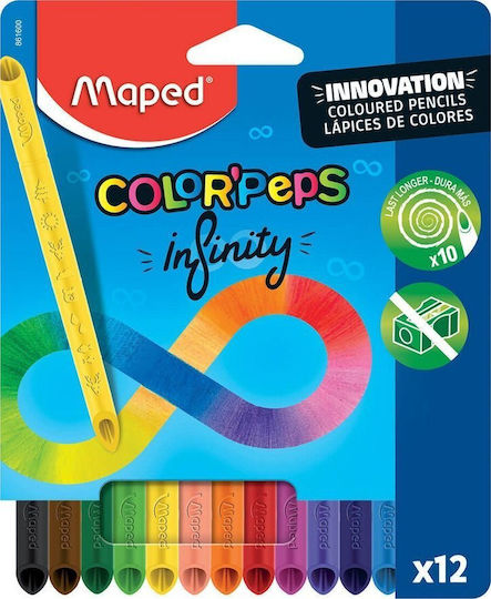 Maped Моливи Графит Infinity 12 Цвята 616009