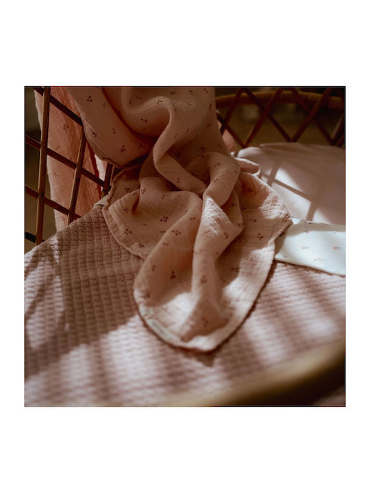 Little Dutch Blanket Blossom Knitted Pink 110x140cm