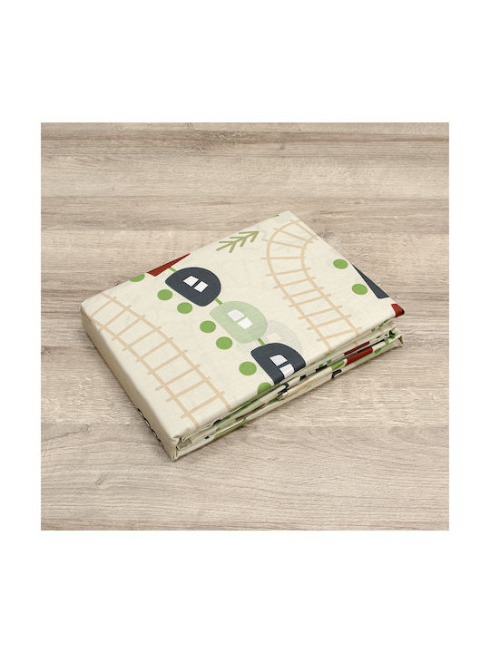 Lino Home Baby Sheets Set Crib Cotton Beige 120x180cm