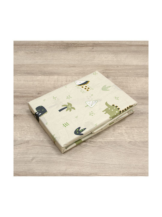 Lino Home Baby Sheets Set Crib Cotton Beige 120x180cm