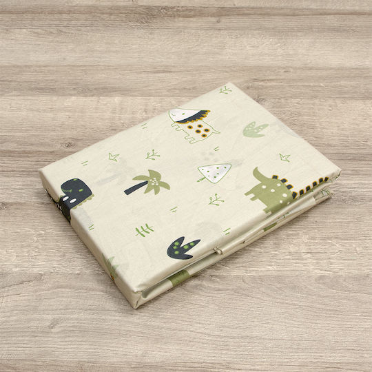 Lino Home Baby Sheets Set Crib Cotton Beige 120x180cm