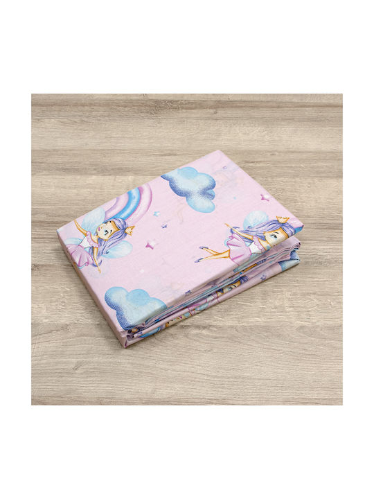 Lino Home Baby Sheets Set Crib Cotton Beige 120x180cm