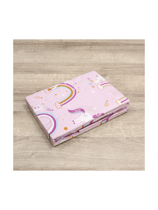 Lino Home Baby Sheets Set Crib Cotton Beige 120x180cm
