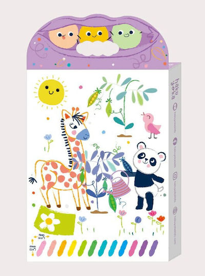 Happy Pea Pod Crayons 12 Pastel Colours