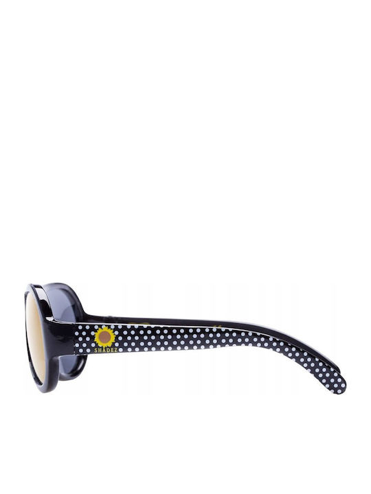 Shadez Polka Sunflower SHZ-49 Μάσκα Παιδικά Γυαλιά Ηλίου Μαύρα για 3-7 Ετών