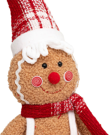 Weihnachtsfigur Plüsch 14x7x43 A-s Lebkuchenjunge 14x7x43