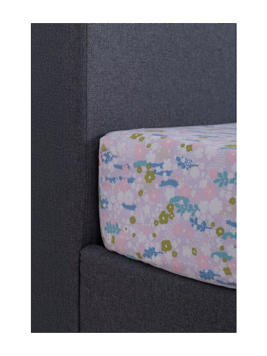 Naf Naf Summit Σετ Σεντόνια King Size με Λάστιχο 240x270εκ. Lilac (4τμχ)