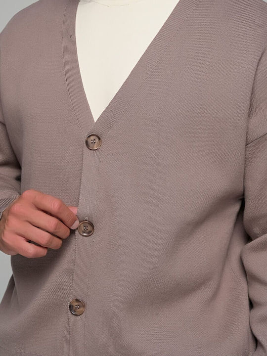 Herren Strickjacke mit Knöpfen Cigar