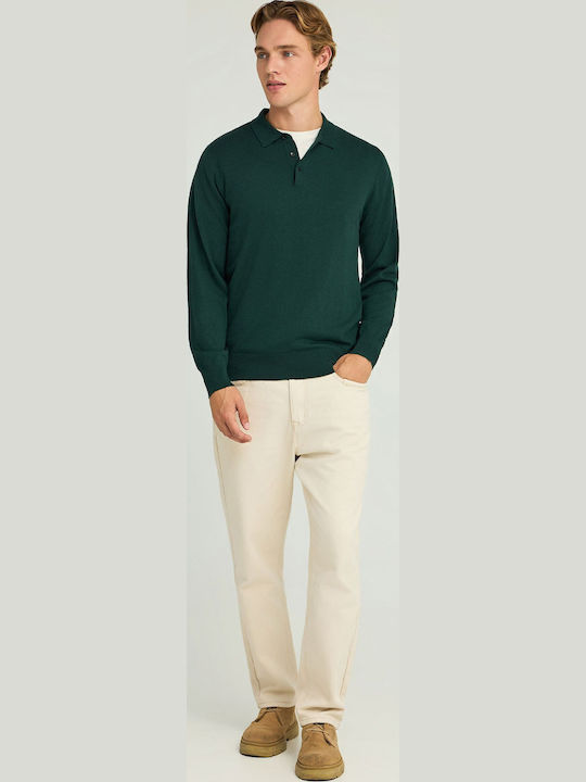 Polo Long Sleeve Blouse Green