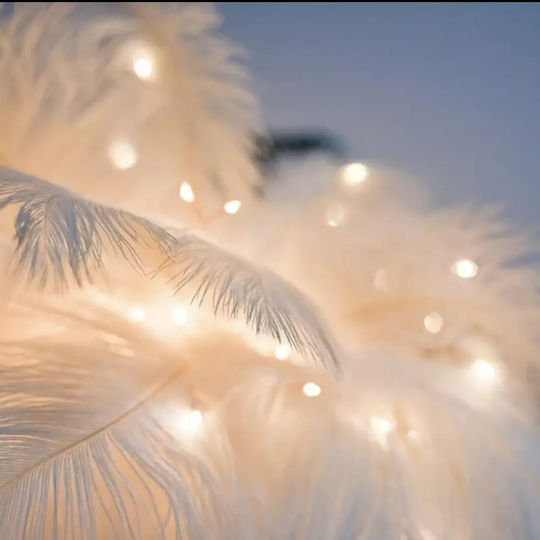 Christmas Decorative Illuminated Fabric Tree 50cm Electric White Decorative
