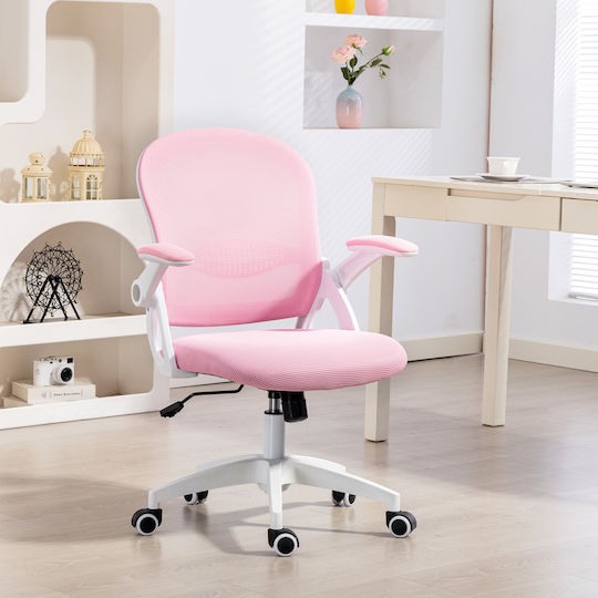 Vinsetto Bürostuhl mit Einstellbaren Armen Rosa