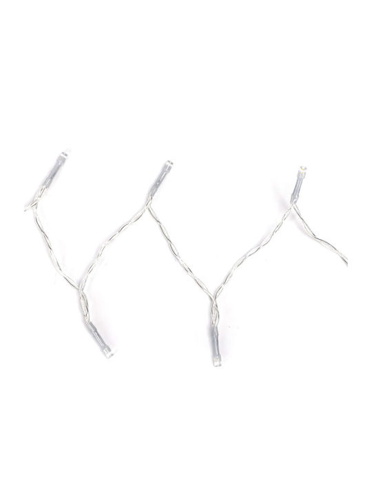 50 Lights LED 5m. Cold White Battery in String 1pcs