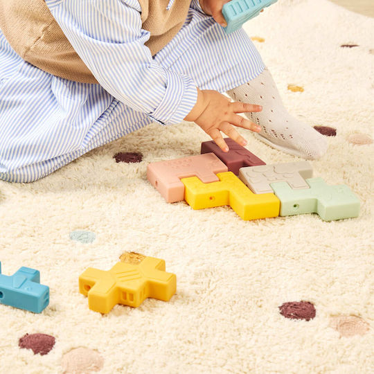 Miniland Rubber Animal Building Blocks For 1.5+ Years 10 Pieces