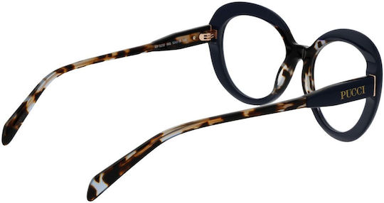 Emilio Pucci Plastic Eyeglass Frame Navy Blue EP5232 055