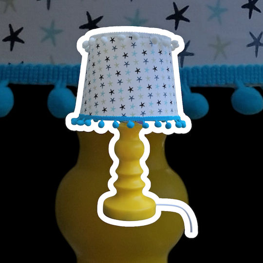 Oxygen Kids Portable Lamp Blue 25x12x10εκ.