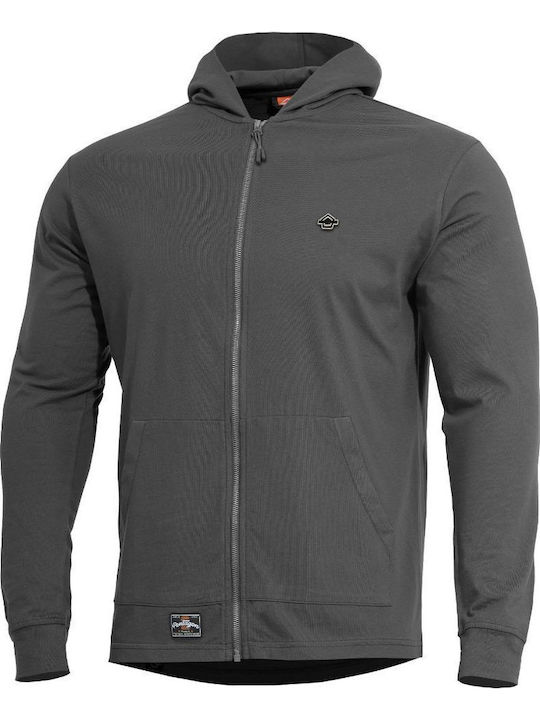 Pentagon Agis Ring Spun Sweater Hunting Cardigan Gray
