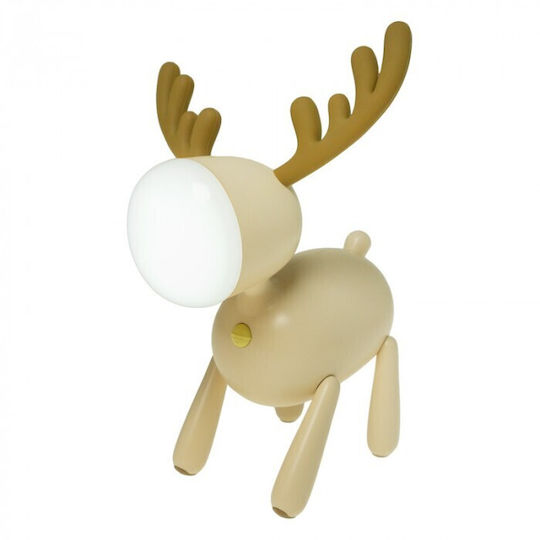 Kids Night Light Christmas Reindeer Beige