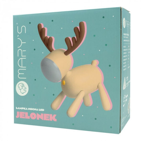 Kids Night Light Christmas Reindeer Beige